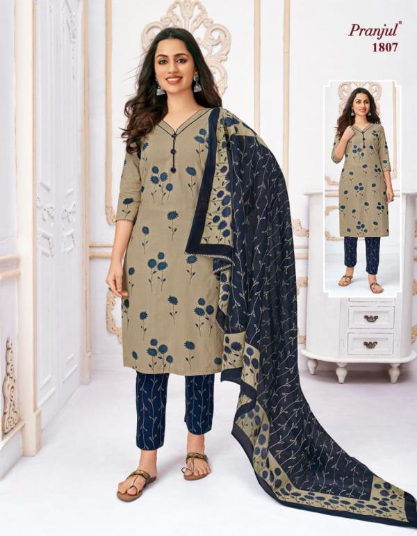 Pranjul Priyanka Vol-18 Cotton Designer Exclusive Dress Material